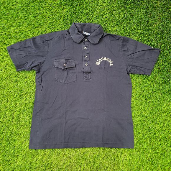 Vintage Champion Minnesota Polo Shirt Womens Medium 18x22 Arch - Picture 1 of 12